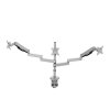 367263 polohovatelny drzak pro 3 monitory 2 9kg svorka a pruchodka stolu 17 30 usb hub 75x75 100x100 sedy