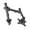 367251 1 polohovatelny drzak pro monitor 10kg svorka 17 30 otocny 75x75 100x100 cerny