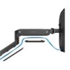 367236 5 polohovatelny drzak ultradesk branch double pro 2 monitory 20kg svorka a pruchodka stolu 17 32 75x75 100x100 cerny