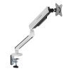 367245 polohovatelny drzak ultradesk offshoot single pro monitor 9kg svorka a pruchodka stolu 17 32 75x75 100x100 bily