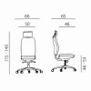 380250 5 powerton kancelarske ergonomicke kreslo jana cervene