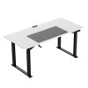 377862 10 pracovni stul elektricky nastavitelna vyska bila deska 160x75 cm 74 116 cm uplift s xxl podlozkou pod mys ultradesk