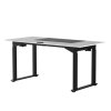 377862 11 pracovni stul elektricky nastavitelna vyska bila deska 160x75 cm 74 116 cm uplift s xxl podlozkou pod mys ultradesk