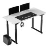 377862 1 pracovni stul elektricky nastavitelna vyska bila deska 160x75 cm 74 116 cm uplift s xxl podlozkou pod mys ultradesk