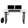 377862 4 pracovni stul elektricky nastavitelna vyska bila deska 160x75 cm 74 116 cm uplift s xxl podlozkou pod mys ultradesk