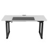 377862 6 pracovni stul elektricky nastavitelna vyska bila deska 160x75 cm 74 116 cm uplift s xxl podlozkou pod mys ultradesk