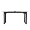 377862 9 pracovni stul elektricky nastavitelna vyska bila deska 160x75 cm 74 116 cm uplift s xxl podlozkou pod mys ultradesk