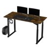 377865 pracovni stul elektricky nastavitelna vyska hneda deska 160x75 cm 74 116 cm uplift s xxl podlozkou pod mys ultradesk