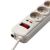 364068 4 prodluzovaci prepetova ochrana 3m 6 zasuvek bila led indikace powerton
