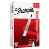 373905 sharpie popisovac twin tip cerny 12ks 0 5 0 9mm permanentni