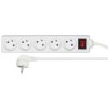 364863 1 sitovy kabel 230v prodluzovaci cee7 vidlice zasuvka 5x 10m vde approved bila s vypinacem