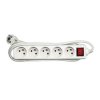 364863 3 sitovy kabel 230v prodluzovaci cee7 vidlice zasuvka 5x 10m vde approved bila s vypinacem