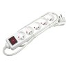 364863 sitovy kabel 230v prodluzovaci cee7 vidlice zasuvka 5x 10m vde approved bila s vypinacem