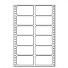 358575 tabelacni etikety 89 x 48 8 mm a4 dvourade bile 12 etiket baleno po 25 ks pro jehlickove tiskarny
