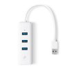 377085 tp link gigabitovy sitovy adapter hub ue330 1000mbps 3x usb 3 0 hub plug and play
