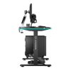 377370 2 ultradesk herni stul iron 132 5x60 5 cm 71 81 cm mechanicky nastavitelna vyska rgb podsviceni