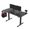 377292 ultradesk herni stul level v2 140x68cm 72 117cm elektricky nastavitelna vyska s xxl podlozkou pod mys drzak sluchatek i napoj