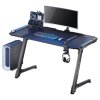 377313 ultradesk herni stul space xxl v2 black 144x70 cm 75 cm led rgb podsviceni s dotykovym panelem s xxl podlozkou pod mys