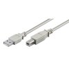 363606 usb kabel 2 0 usb a samec usb b samec 3m sedy plastic bag