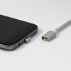 363618 9 usb kabel s koncovkami 2 0 usb a samec microusb samec apple lightning samec usb c sam 1m kulaty opleteny stribrny ma