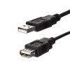 363534 usb prodluzka 2 0 usb a samec usb a samice 1 8m cerna