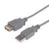 363612 usb prodluzka 2 0 usb a samec usb a samice 3m sedy