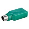 364335 usb ps 2 redukce pro mys ps 2 samec usb a samice zelena