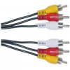363150 2 video kabel 3x cinch samec 3x cinch samec 2m cerna