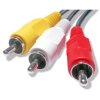 363150 video kabel 3x cinch samec 3x cinch samec 2m cerna