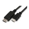 363279 video kabel displayport samec hdmi samec 5m cerny