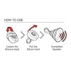 367821 3 yzsy bluetooth reproduktor sali 1 0 3w modry regulace hlasitosti skladaci vodeodolny