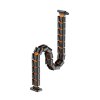 411930 1 organizer kabelu magneticky husi krk cerno oranzovy 1285mm pro vyskove nastavitelne stoly powerton