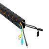 411930 5 organizer kabelu magneticky husi krk cerno oranzovy 1285mm pro vyskove nastavitelne stoly powerton