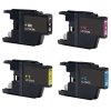 sada Brother LC-1240 (LC-1240BK, LC-1240C, LC-1240M, LC-1240Y) 4x kompatibilní inkoustová cartridge pro tiskárnu