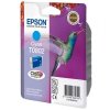 originální Epson T0802 cyan cartridge modrá azurová originální inkoustová náplň pro tiskárnu