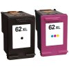 kompatibilní s HP 62XL BK Color (C2P05AE-C2P07AE) black color cartridge černá barevná inkoustová náplň pro tiskárnu