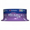 Verbatim DVD+R DL, Double Layer Matt Silver, 43757, 8.5GB, 8x, spindle, 25-pack, 12cm, pro archivaci dat