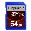 Apacer paměťová karta Secure Digital Card  64GB  UHS-I U1 (Class 10)  AP64GSDXC10U1-R