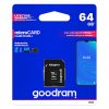 Goodram paměťová karta Micro Secure Digital Card, 64GB, micro SDXC, M1AA-0640R12, UHS-I U1 (Class 10), s adaptérem
