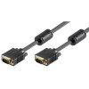 Video kabel SVGA (D-sub) samec - SVGA (D-sub) samec  2m  pozlacené konektory, stíněný  černý