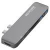 Promate  USB (3.1), USB typ C hub 7-port  MacHub-Pro  šedý  USB 3.1, USB 3.0, Thunderbolt 3,TF, SD,