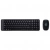 Logitech MK220, sada klávesnice s bezdrátovou optickou myší, AAA, CZ, klasická, 2.4 [GHz], bezdrátová, černá