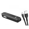 USB auto nabíječka  CarMAX 2  12V  2000mA  Avacom  černá, Qualcomm Quick Charge 2.0, micro USB kabel