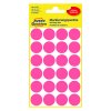 358824 avery zweckform etikety 18mm neon cervene 24 etiket znackovaci baleno po 4 ks 3172 pro rucni popis