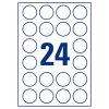 359103 3 avery zweckform etikety 40mm a4 matne bile 480 etiket s ochranou proti manipulaci baleno po 20 ks l6112 20 pro laserove ti