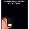 359118 4 avery zweckform etikety 45 7mm x 25 4mm a4 matne bile 800 etiket s ochranou proti manipulaci baleno po 20 ks l6145 20 pro