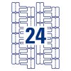 359214 3 avery zweckform etikety 60mm x 40mm a4 bile 24 etiket na kabely baleno po 20 ks l7950 20 pro laserove tiskarny a kopirky