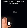 359214 6 avery zweckform etikety 60mm x 40mm a4 bile 24 etiket na kabely baleno po 20 ks l7950 20 pro laserove tiskarny a kopirky