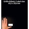 359109 6 avery zweckform etikety 63 5mm x 29 6mm a4 matne bile 540 etiket s ochranou proti manipulaci baleno po 20 ks l6114 20 pro