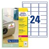 358980 1 avery zweckform etikety 63 5mm x 33 9mm a4 bile 24 etiket trojnasobne silnejsi lepivost baleno po 20 ks l6141 20 pro lasero